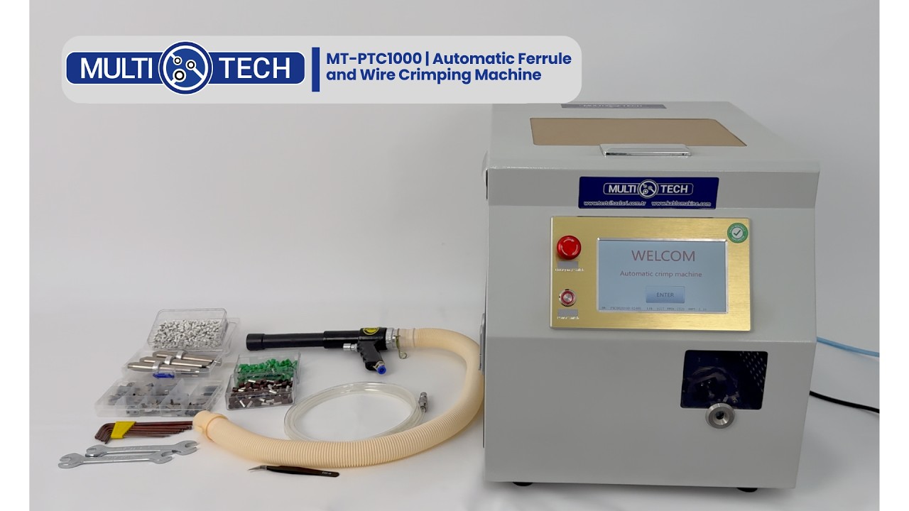 Automatic Ferrule and Wire Crimping Machine | MT-PTC1000 #cablewirestrippingmachine #testequipment