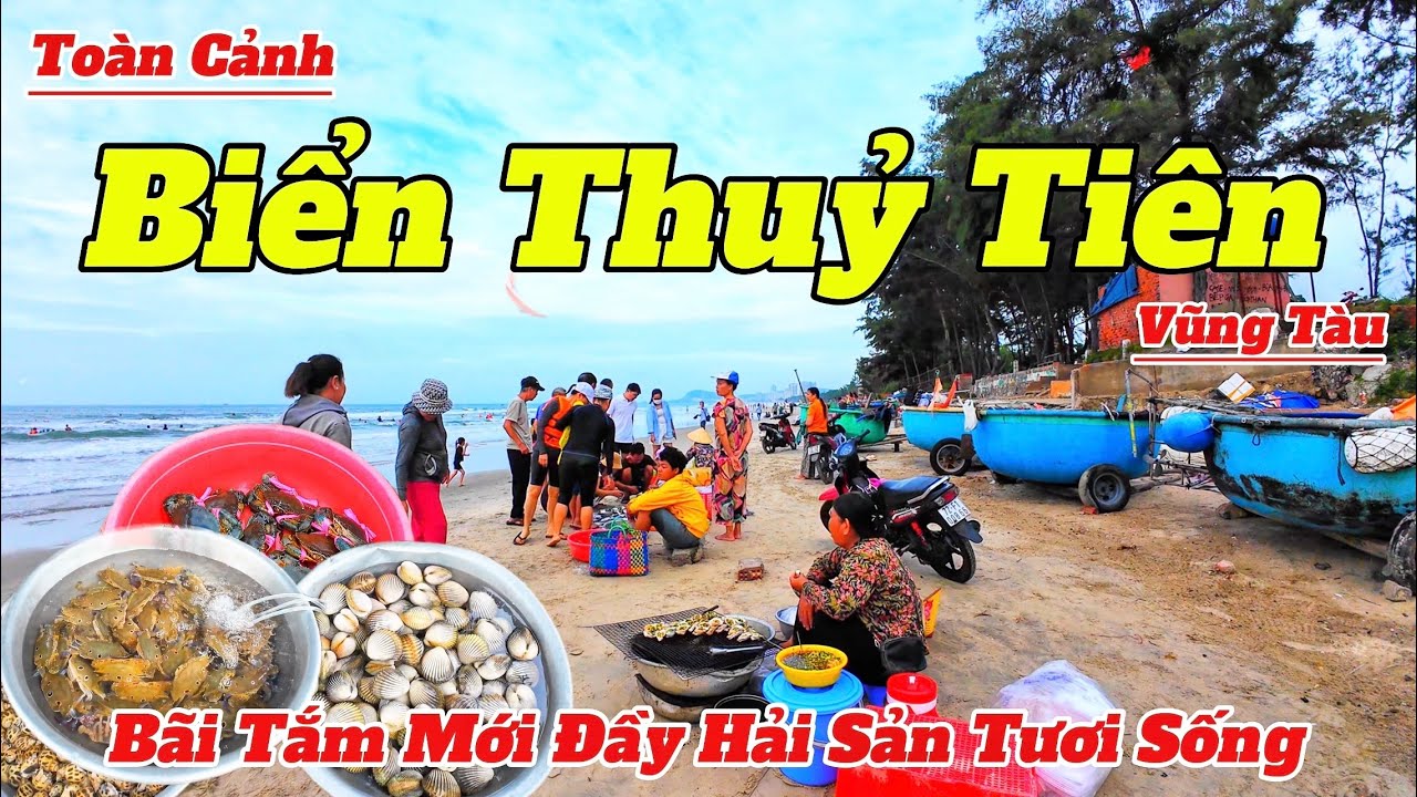Toàn Cảnh Biển Thuỷ Tiên Vũng Tàu 2025 | Vừa Tắm Biển Vừa Ăn Hải Sản Tươi Sống Tại Chỗ