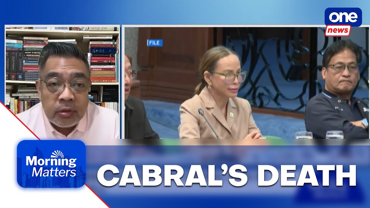 Death of ex-DPWH Usec. Cabral could be used politically &ndash; Tayao | Morning Matters