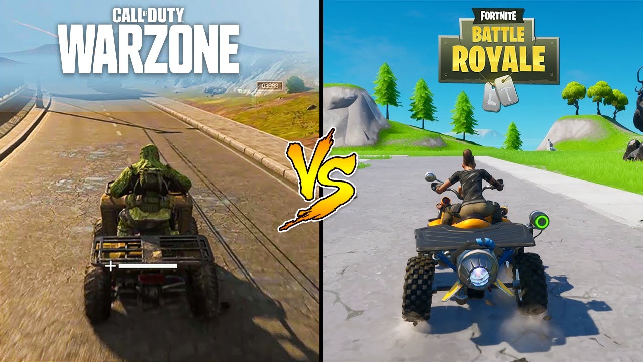 Call of Duty Warzone VS Fortnite Battle Royale Comparison