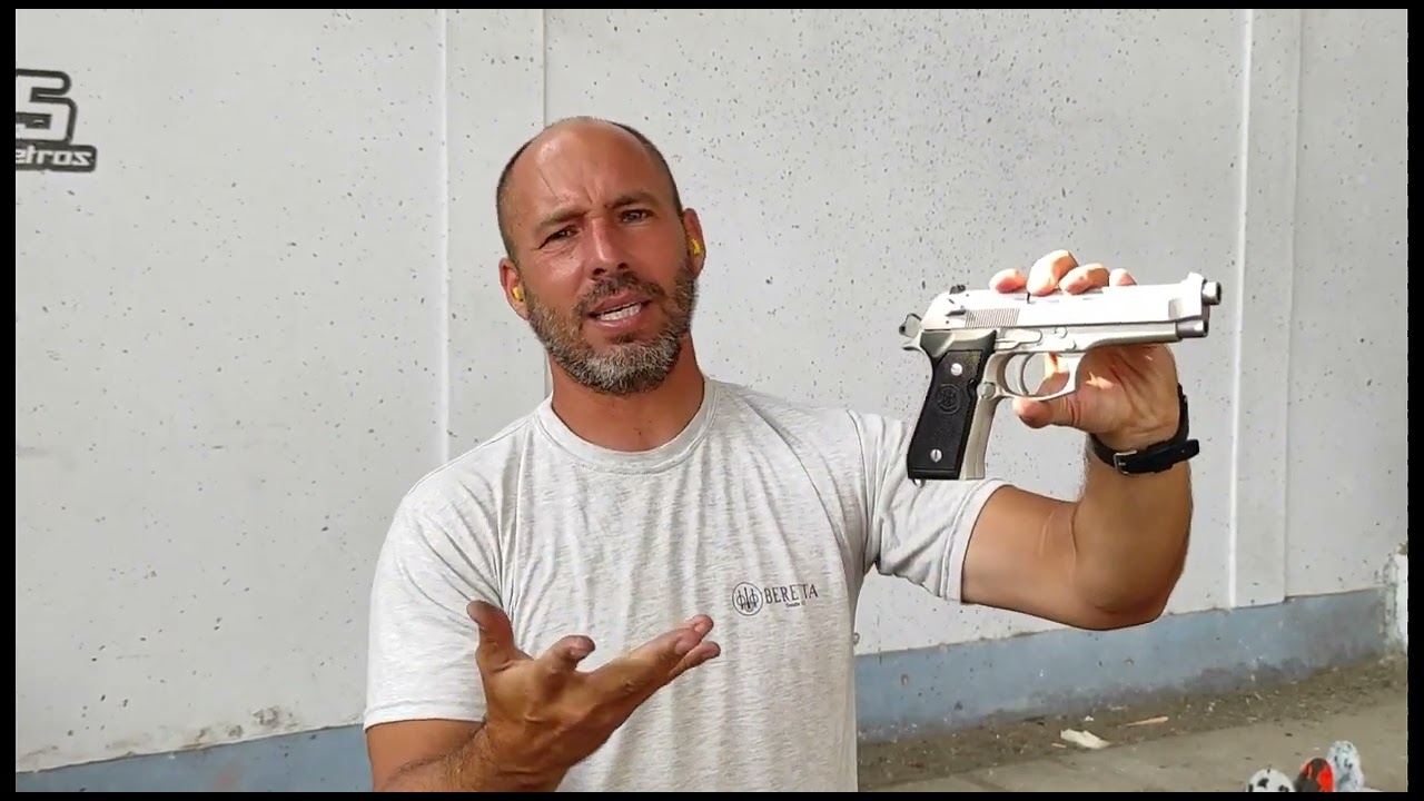 PRESENTACION Y PRUEBA DE PRECISION  PISTOLA BERETTA 92FS INOX