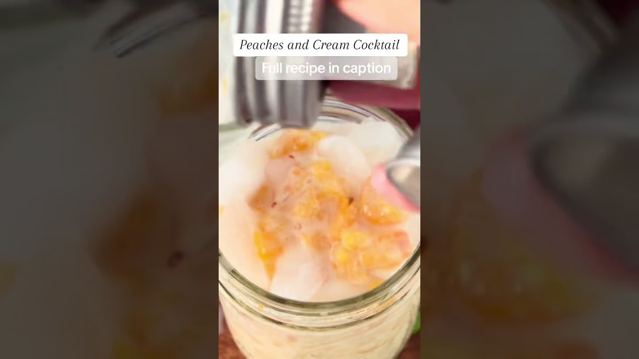 INGREDIENTS 2 ounces whipped cream vodka 1 fresh peach 1 teaspoon sugar 1 oz heavy cream or half and