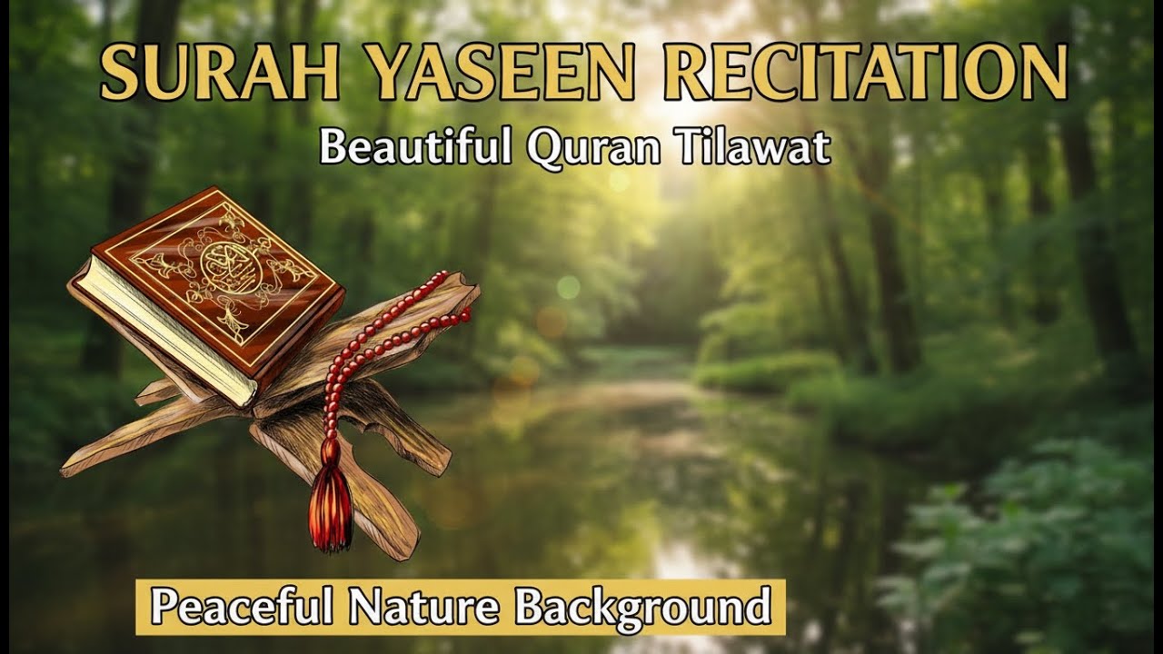 Surah Yaseen Recitation | Beautiful Quran Tilawat | Peaceful Nature Background