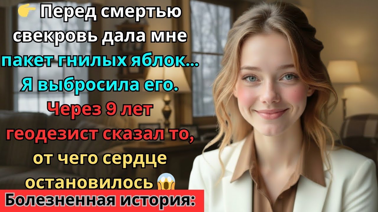Свекровь бросила мне пакет гнилых яблок! Через 9 лет мы с мужем узнали, что там лежало на самом деле