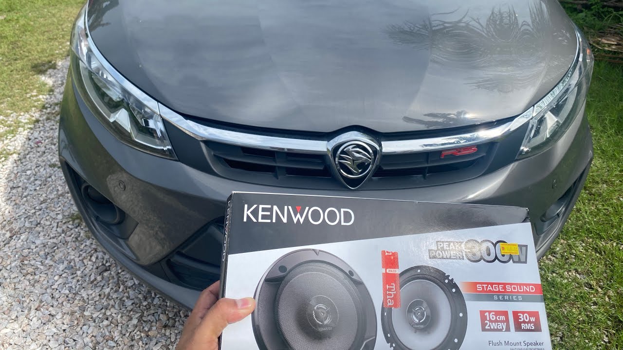 KENWOOD speaker DIY installation at proton persona vvt