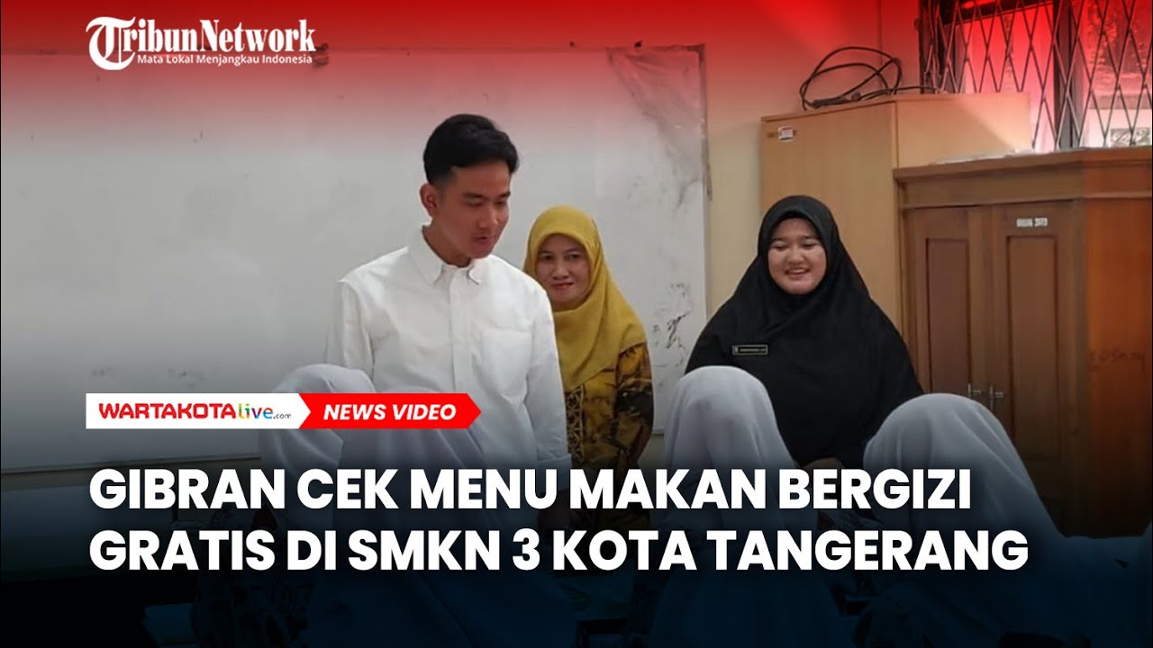 Gibran Tinjau Program Makan Bergizi Gratis di SMKN 3 Kota Tangerang