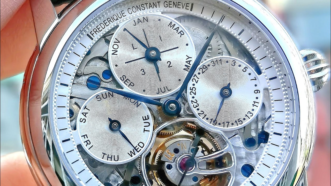 [Đỉnh] Frederique Constant Perpetual Calendar Tourbillon Open Worked 42mm FC-975S4H6 | ICS Authentic