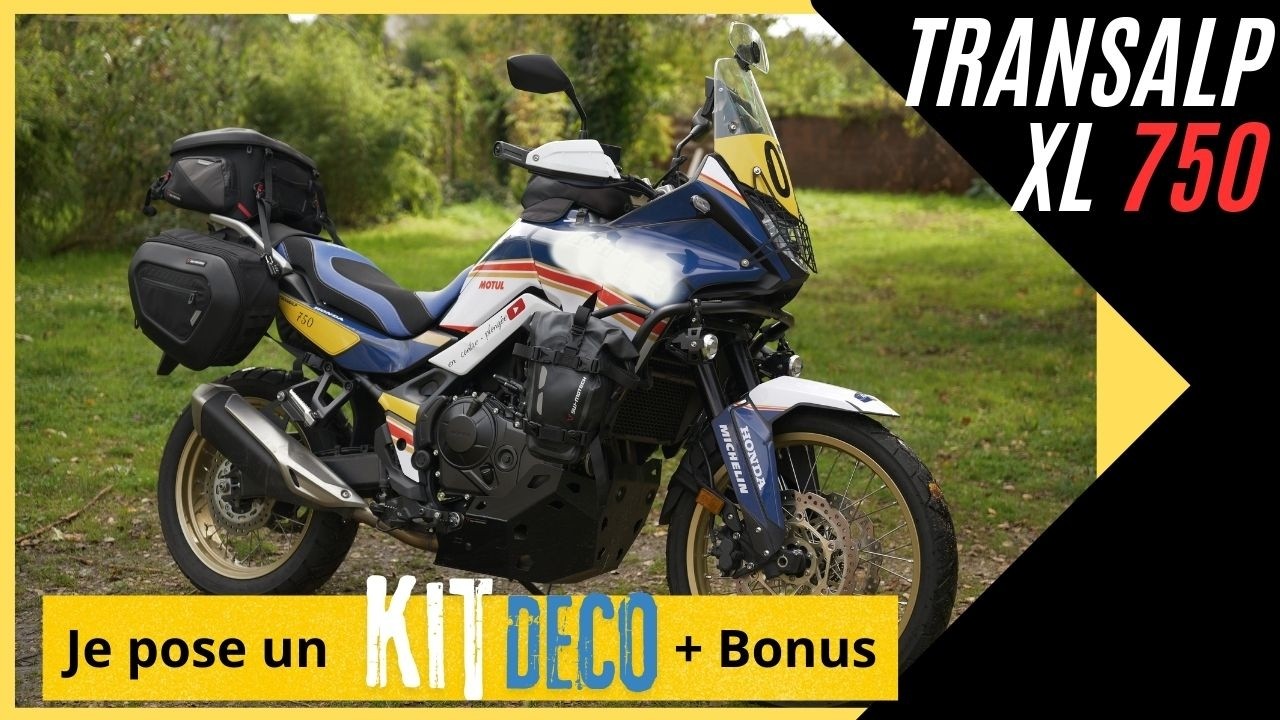 Transalp XL 750 Unique : Pose d'un Kit Déco !