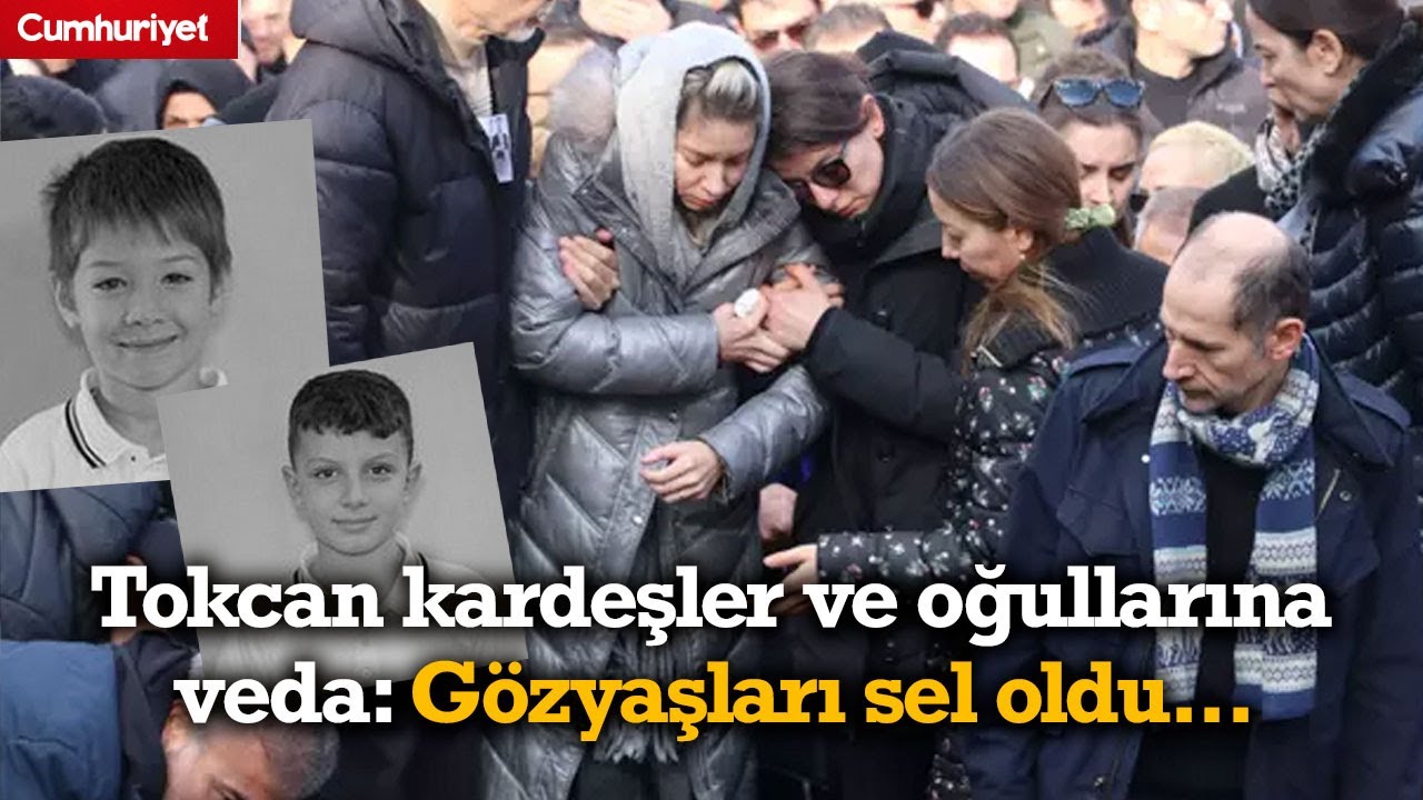 Faciada hayatını kaybeden Tokcan kardeşler ve oğullarına veda: Gözyaşları sel oldu...
