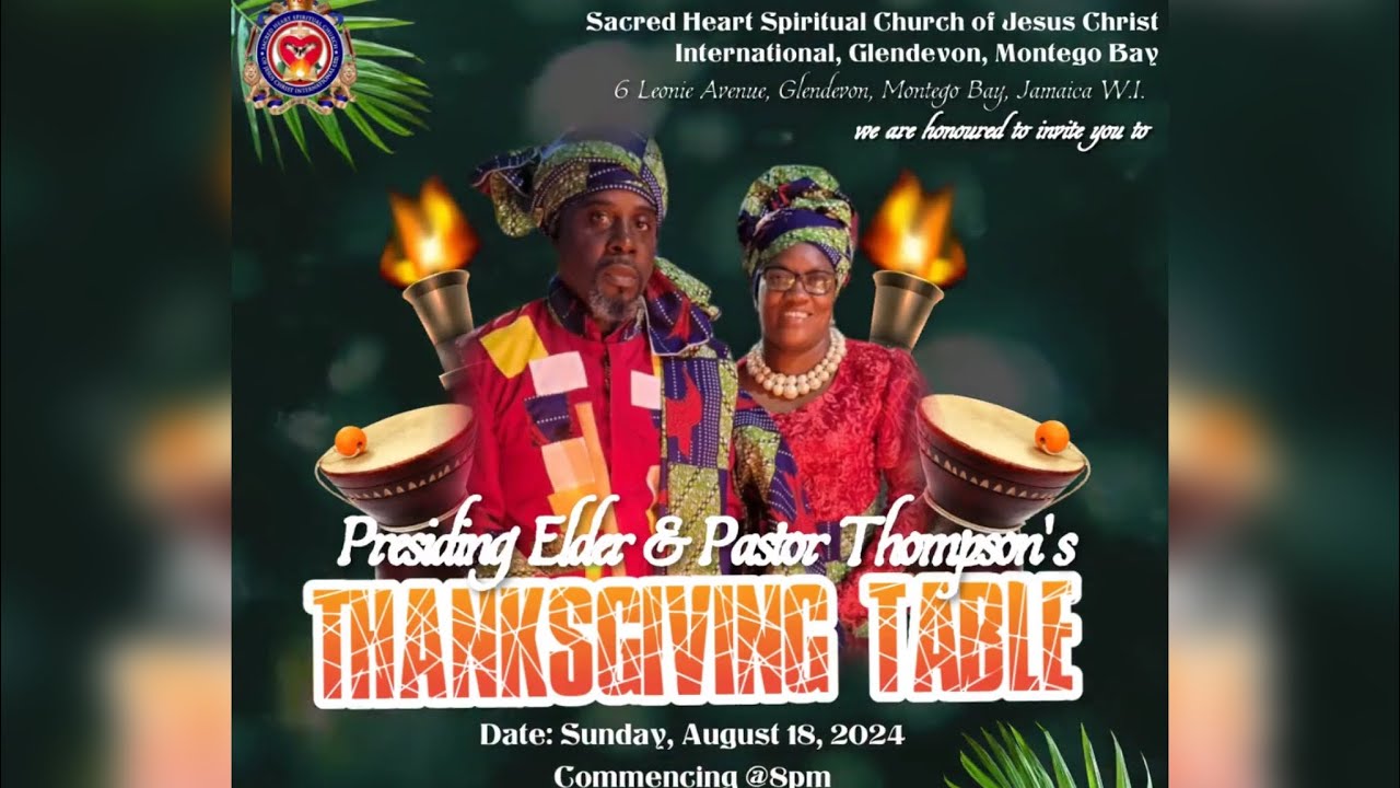 PRESIDING ELDER & PASTOR THOMPSON'S - THANKSGIVING TABLE - PART 2