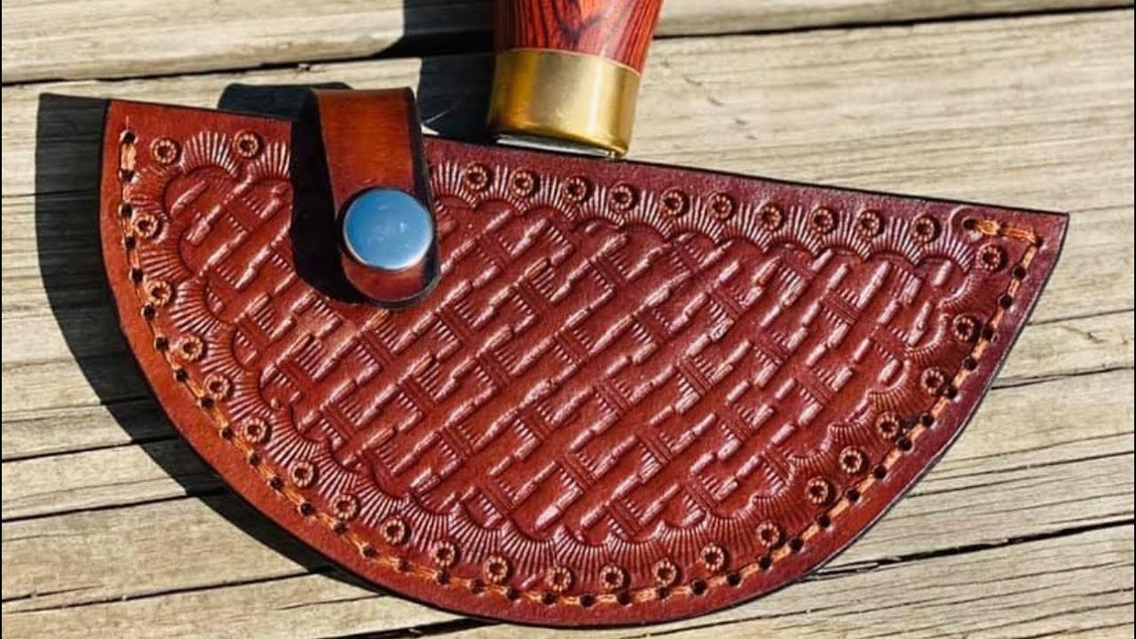 How to make a round knife sheath