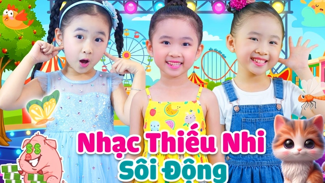 666 Bài Nhạc Thiếu Nhi Sôi Động BÉ THÍCH NGHE NHẤT - Bé Candy Ngọc Hà - Con Heo Đất, Bóng Tròn