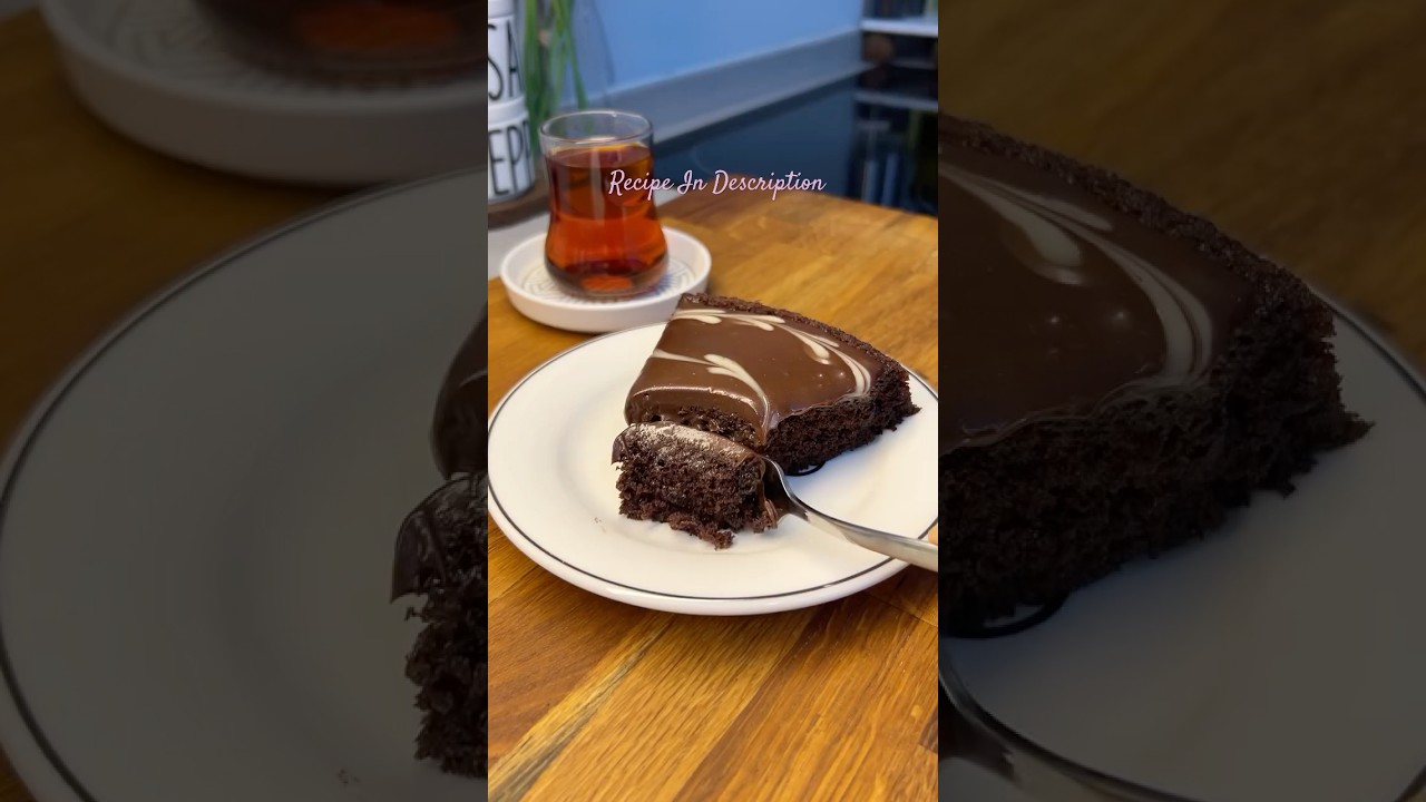 Viral Turkish chocolate tart cake 🍫☕ &ndash; Moist, rich & ready in minutes! MUST-TRY | Save it now! 💖