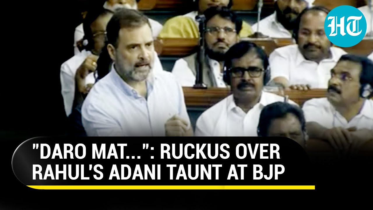 Rahul Gandhi's Adani Jibe At BJP Sparks Ruckus In Lok Sabha | No-Confidence Motion | Watch
