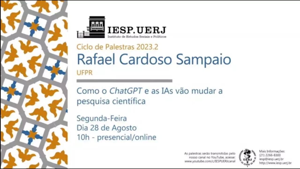 Palestra   IESP   como o ChatGPT e as IAs vão mudar a pesquisa científica