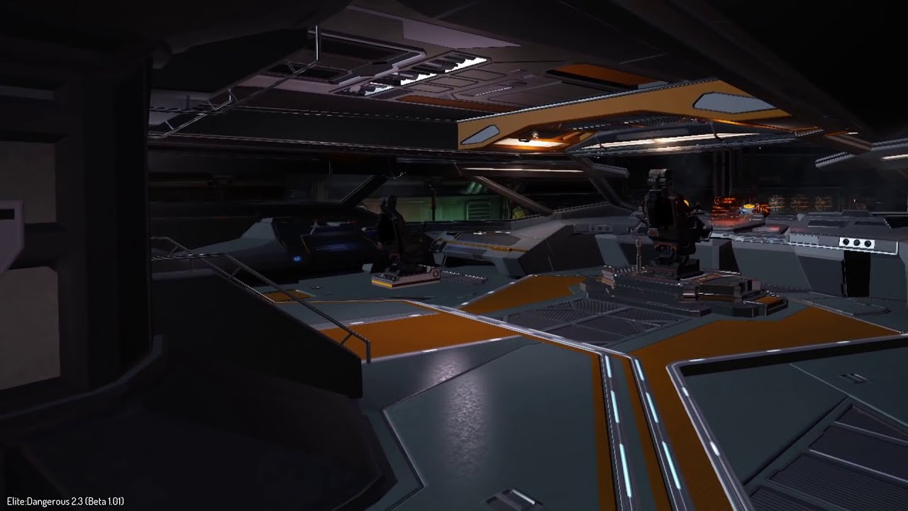 Elite Dangerous, beta 2.3. Walking around a few more cockpits in vr