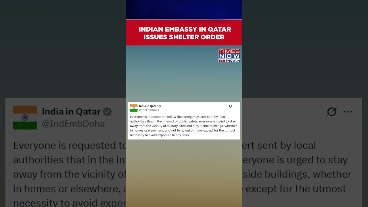 India Issues Advisory for Its Citizens In Qatar After US-Israel Launched Strikes On Iran #shorts