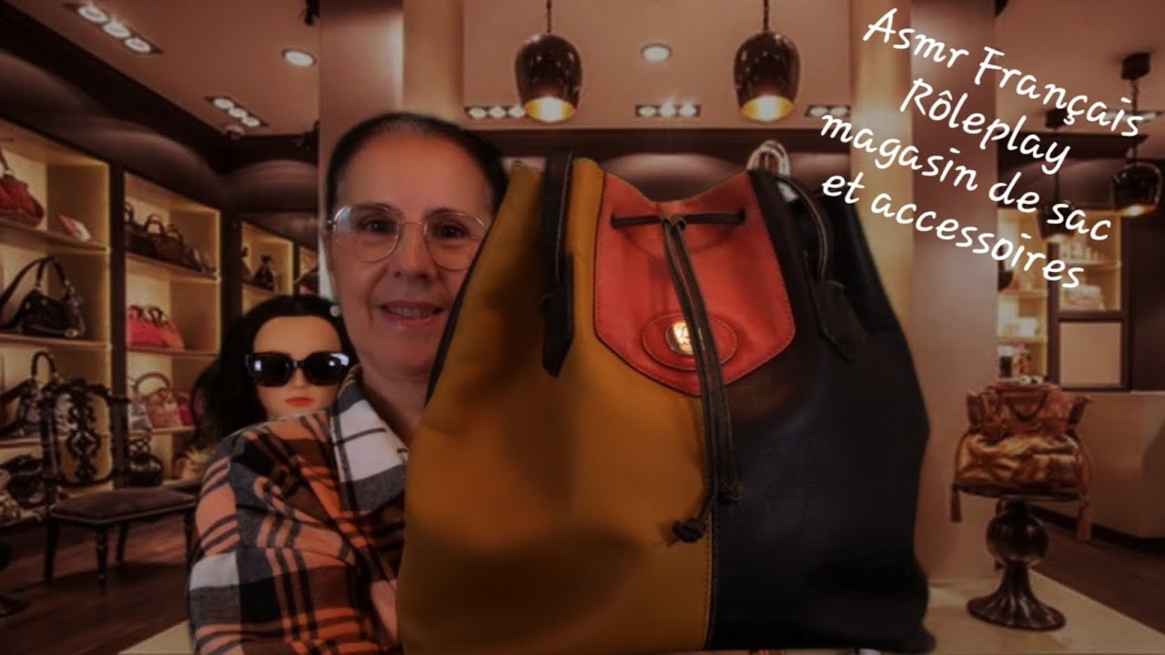 Asmr Français, Rôleplay magasin de sac et accessoires.