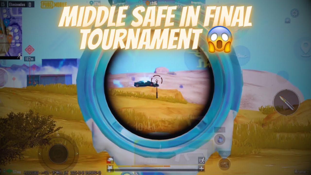 MIDDLE SAFE MATCH IN FINAL TOURNAMENT  😱 #pubgmobile #pubgmnextstarprogram #pubgmobilec9s27 