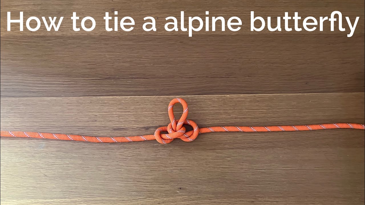 How to tie a Alpine Butterfly knot - UK Fire & Rescue Knots