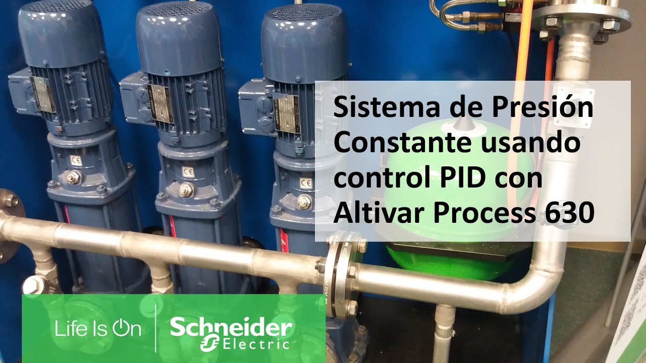 Cómo crear un Sistema de Presión Constante usando Control PID con Altivar Process 630