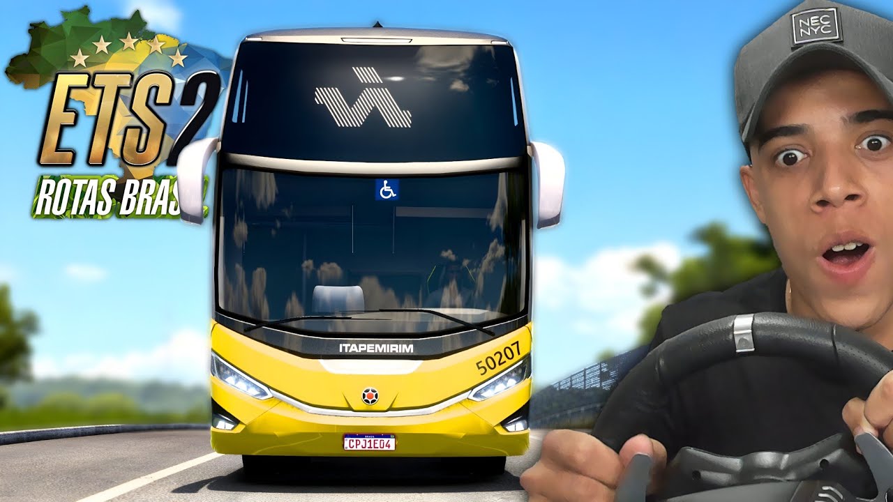 O in&iacute;cio das VIAGENS DE ONIBUS no mapa ROTAS BRASIL! - EURO TRUCK SIMULATOR 2