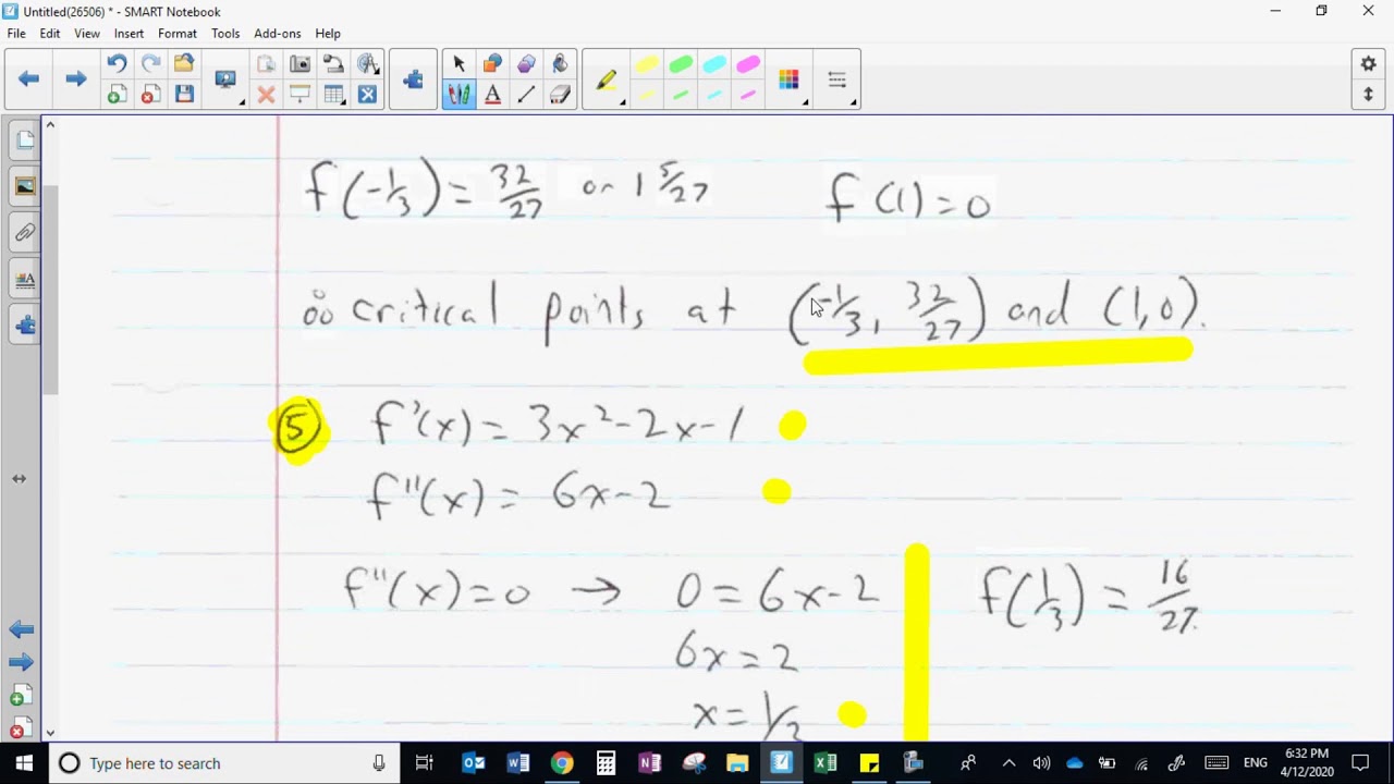 MCV4U  - An Algorithm for Curve Sketching