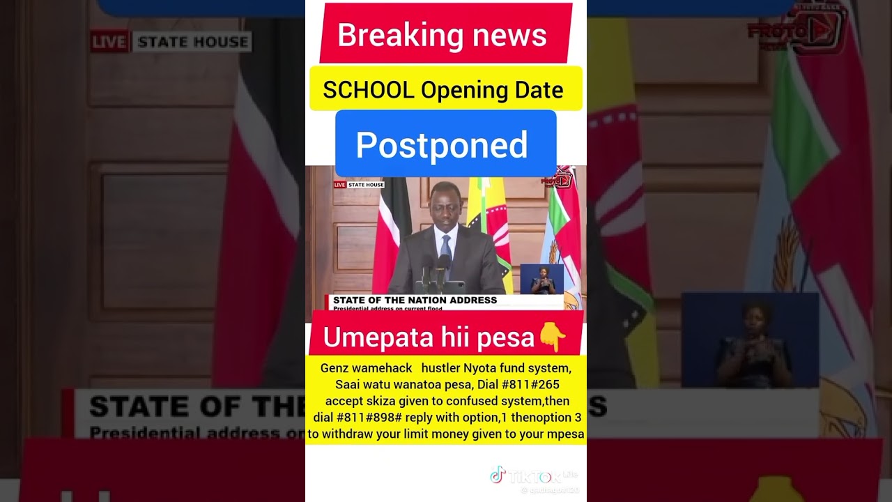 President Ruto reschedule reopening ofschool  #fypyoutube#updates #fypviralシ#new#latestnews#trending