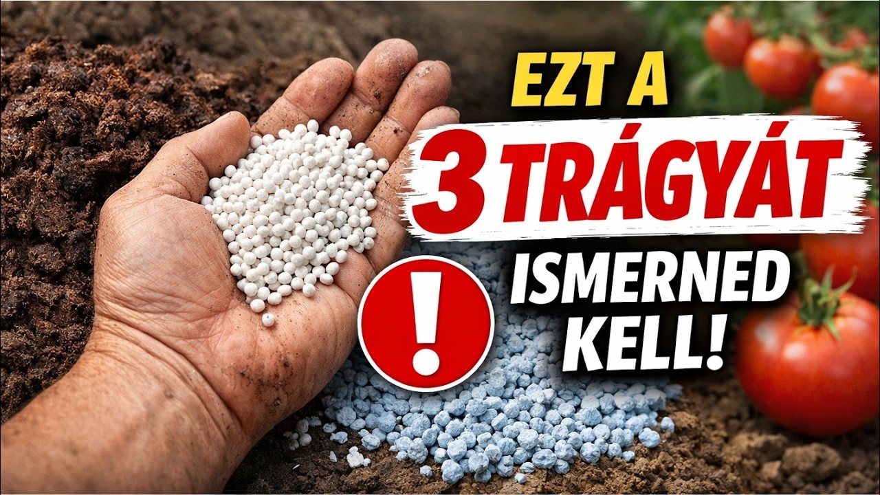 A BŐSÉGES Termés Titka: Ezt a 3 Trágyát Minden Kertésznek Ismernie Kell!