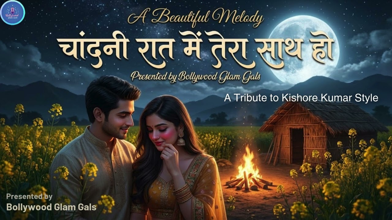 Kishore Kumar Style Retro Romanc | CHANDNI RAAT MEIN – Tera Saath Ho | Bollywood Glam Gals