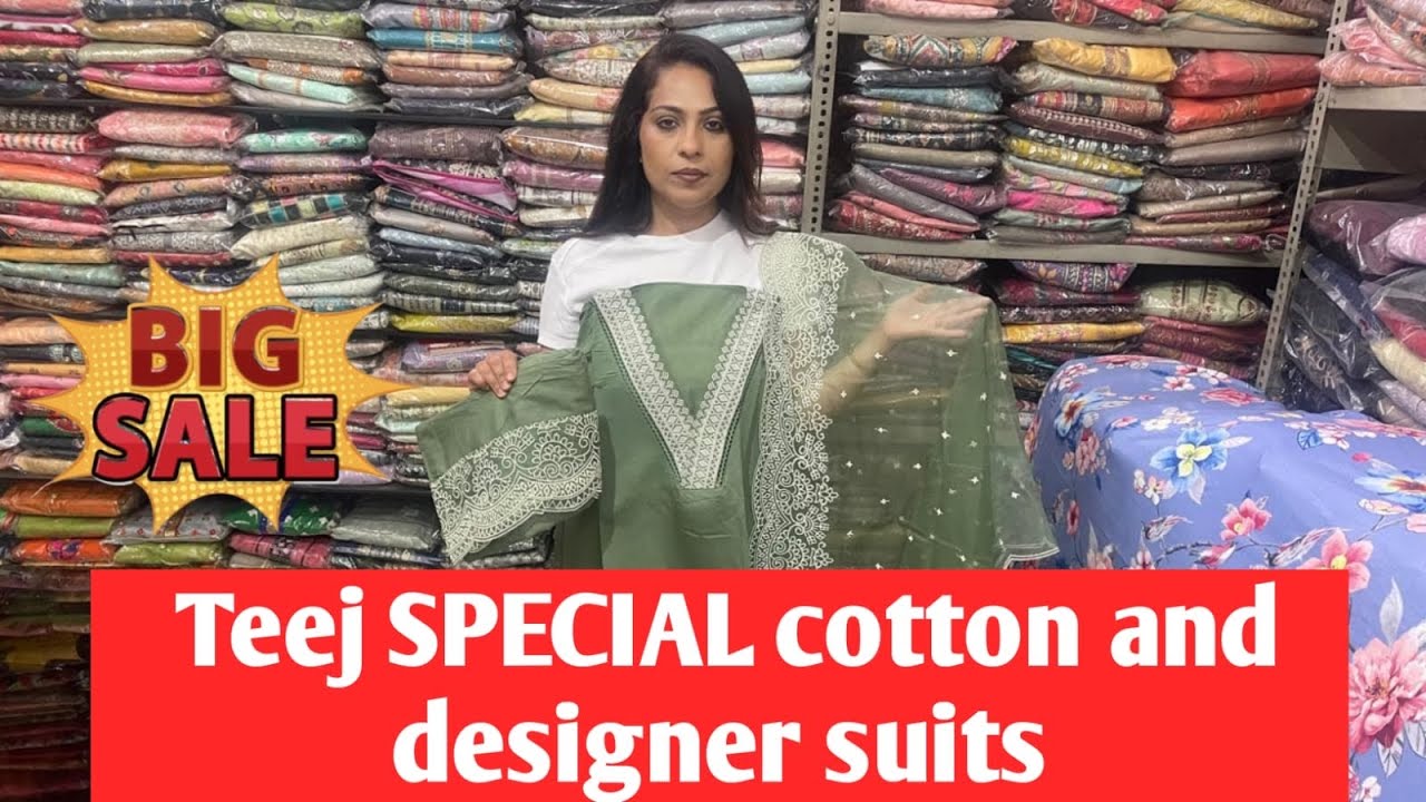FANCY DESIGNER SUITS COLLECTION | SUPER SALE ON PURE COTTON SUITS |  WHOLESALE SHOP | LAKSH FASHION 