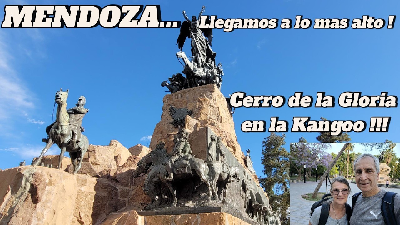 Llegamos con la Kangoo  hasta la cima del Cerro de la Gloria !!!