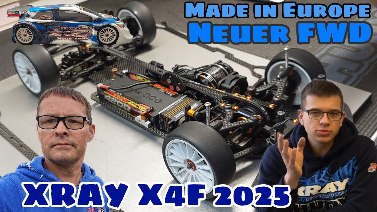 Präsentation Xray X4F 25 - Der neue Front Wheel Drive - Neue Dämpferposition, neue Anlenkung u.v.m