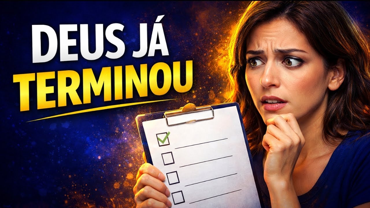 Deus j&aacute; terminou o que voc&ecirc; ainda nem come&ccedil;ou