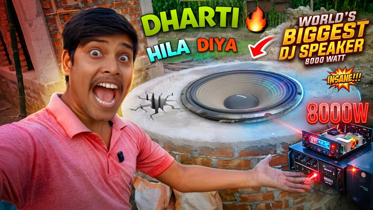I Made The World's Biggest DJ Speaker... | Earthquake Level Bass!