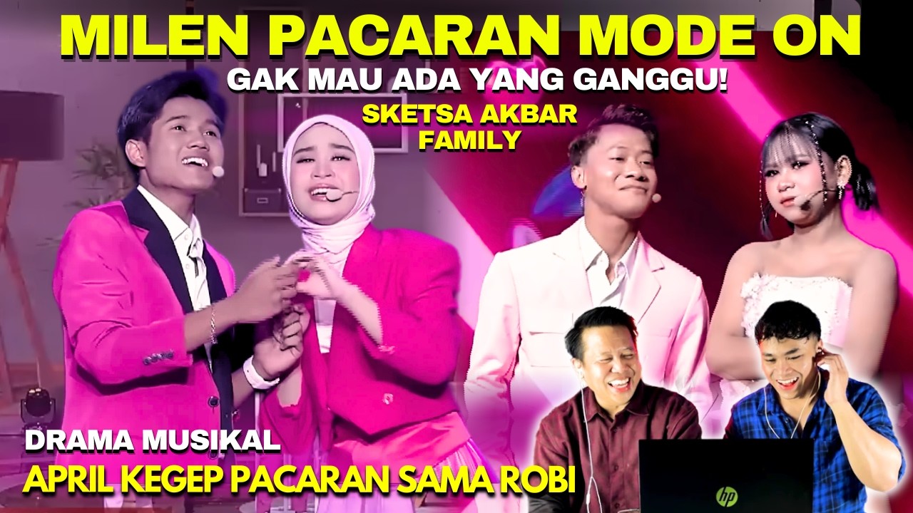 Pacaran Mode On Milen dan Ropril di Drama Musikal Akbar Family Mega Konser Penuh Cinta