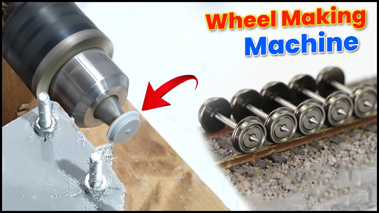 Indian Model Wheel Making | How to make Train Wheels (PVC)| Train Wheel Making Machine