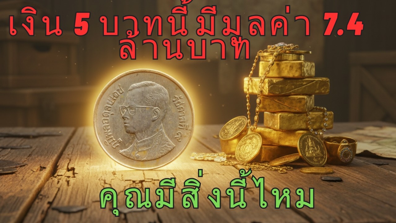 คุณมีเหรียญ 5 บาทของไทยที่มีมูลค่า 7.4 ล้านบาทซ่อนไว้ที่บ้านหรือไม่?