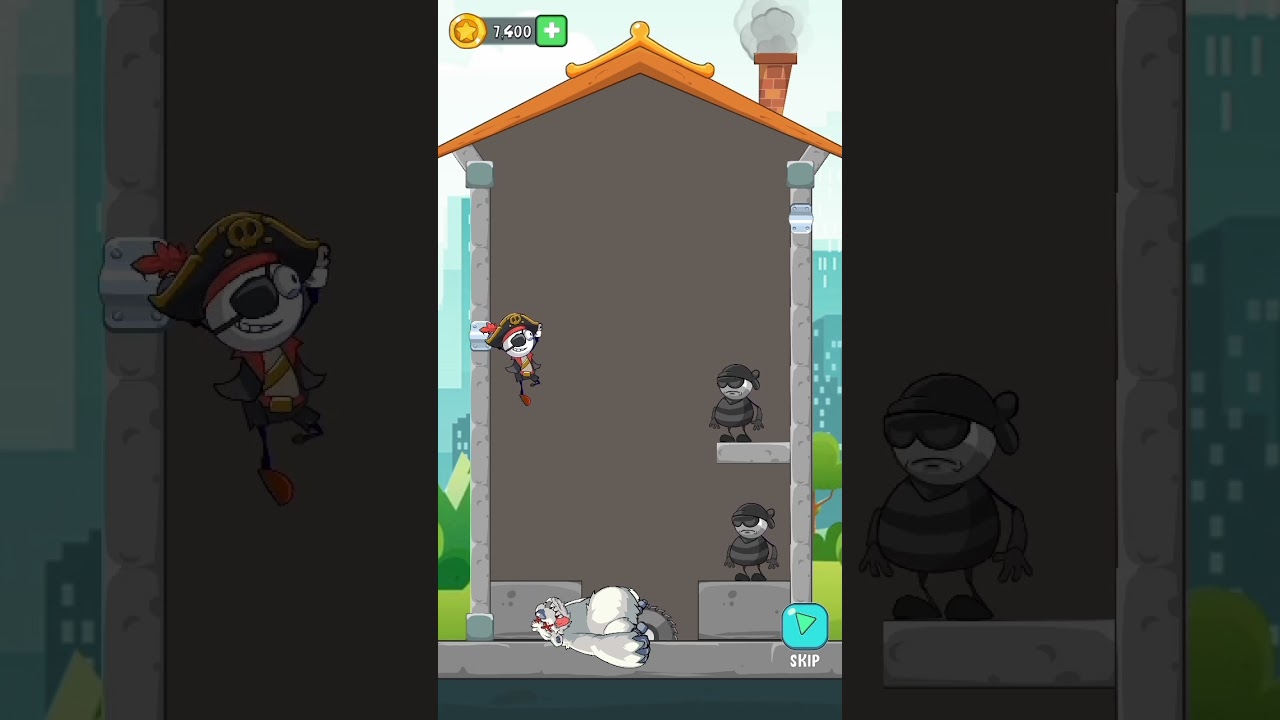 Pencilmation Rescue Genius Pull The Pin Gaming Level 60 #cartoon #shorts