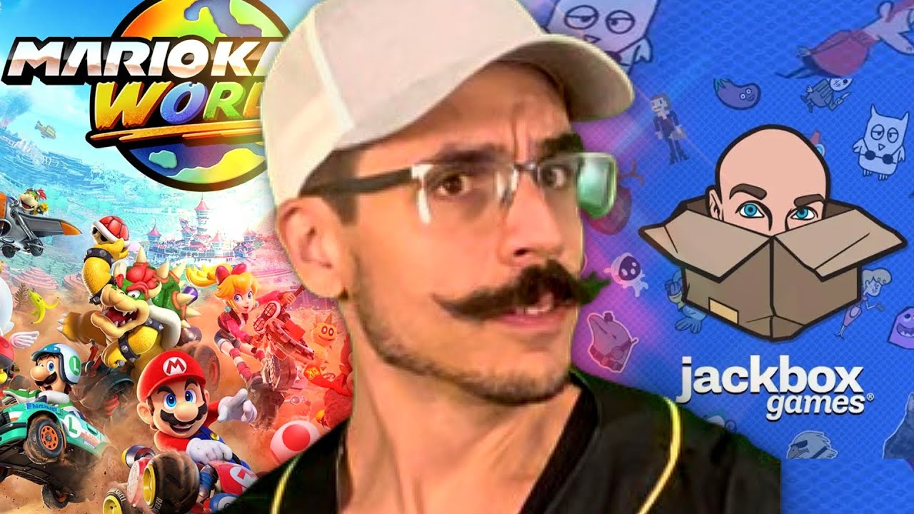MARIO KART WORLD: 24 CREATOR CHALLENGE CUP! | 6 v 6 v 6 v 6 | The Jackbox Party Pack After!