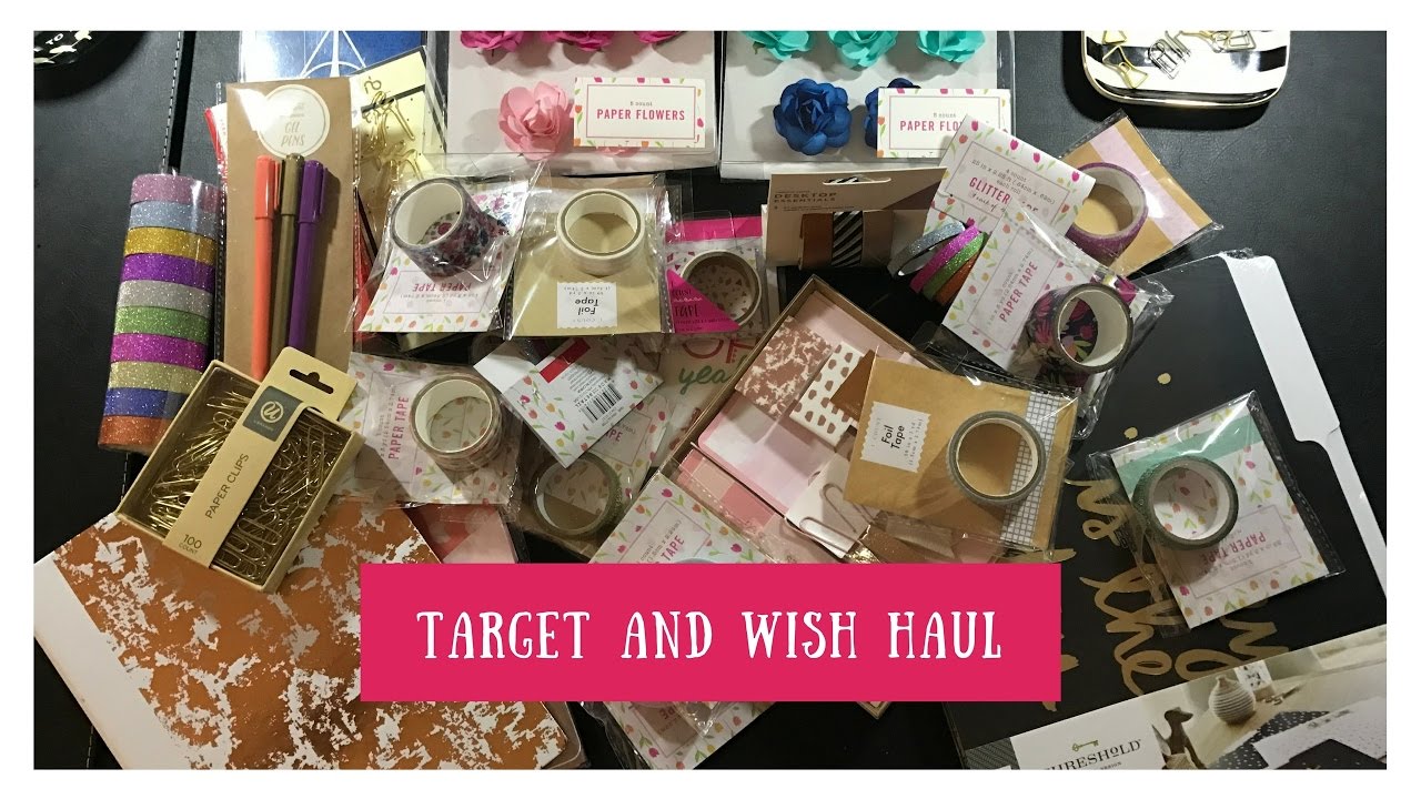 Target and Wish Haul - Washi and much more