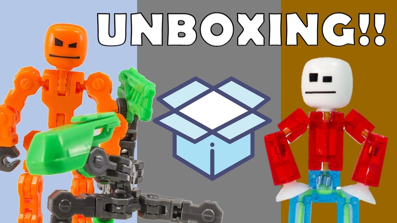 klikbot Unboxing & Review - Klonk Klikbot & 2 Color Stikbot unboxing, animation,  #stikbot #klikbot