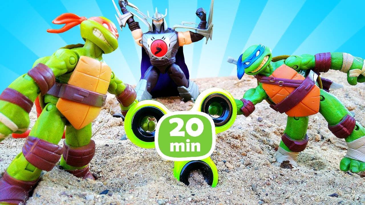 Le avventure più avvincenti delle Tartarughe Ninja. Giochi per bambini con i supereroi giocattolo