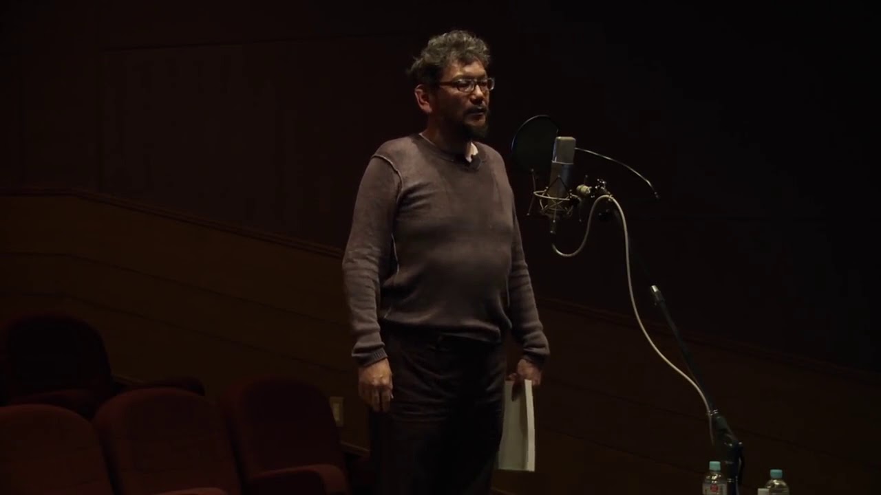 Hayao Miyazaki teaches Hideaki Anno how to say Arigato