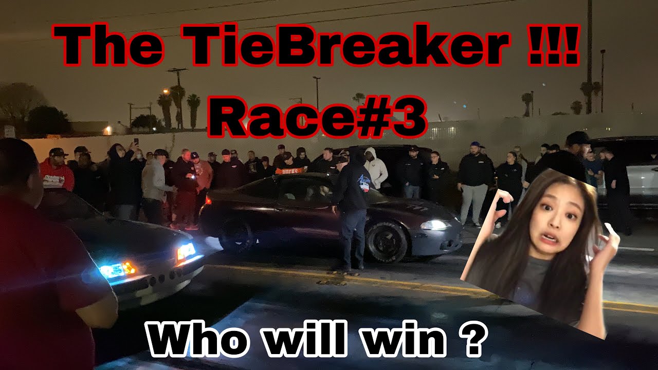RACE #3 OLD MAN DSM ECLIPSE VS TWINTURBO LS FOXBODY . $4000 pot