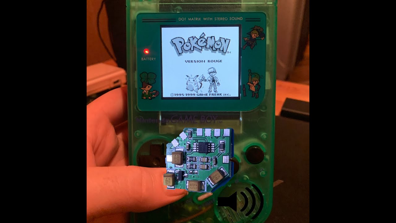 installation Amplificateur de son pour Game boy