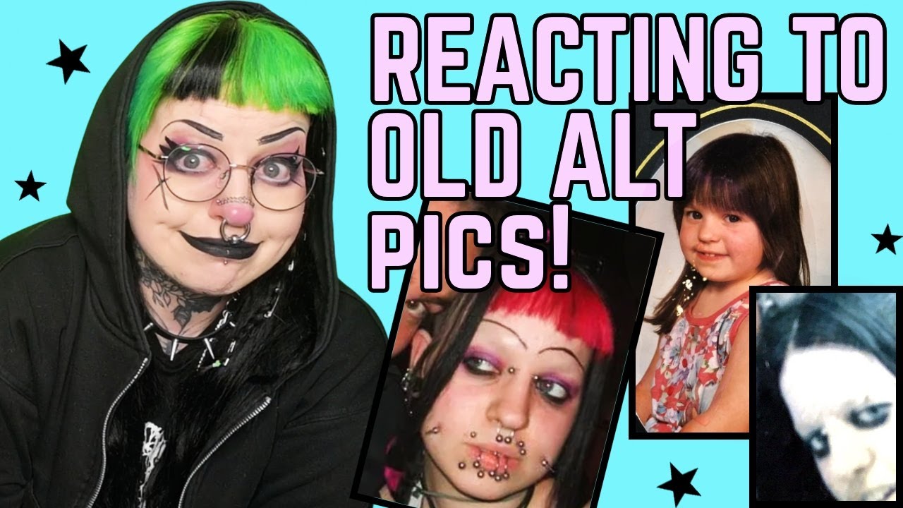 Reacting To My Old Alternative Pics // Emily Boo