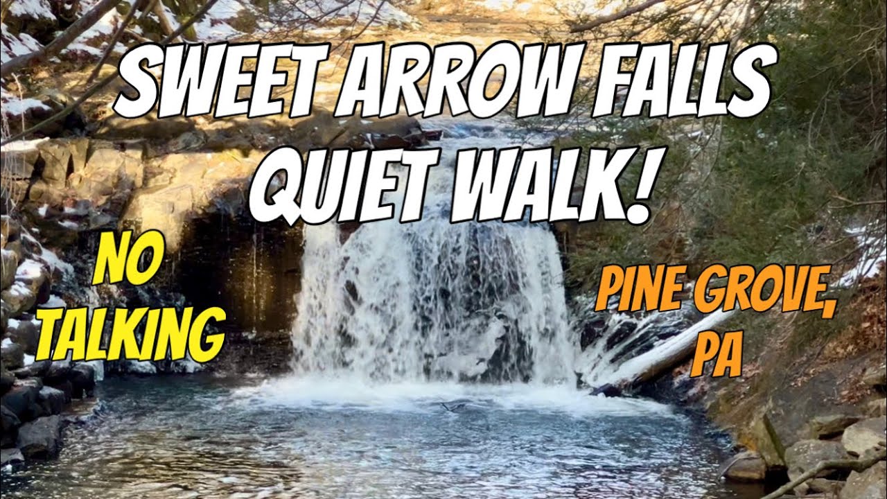 ❄️🌲 Peaceful Winter Hike at Sweet Arrow Falls | Pine Grove, PA No Talking | Rural, PA 🌊✨
