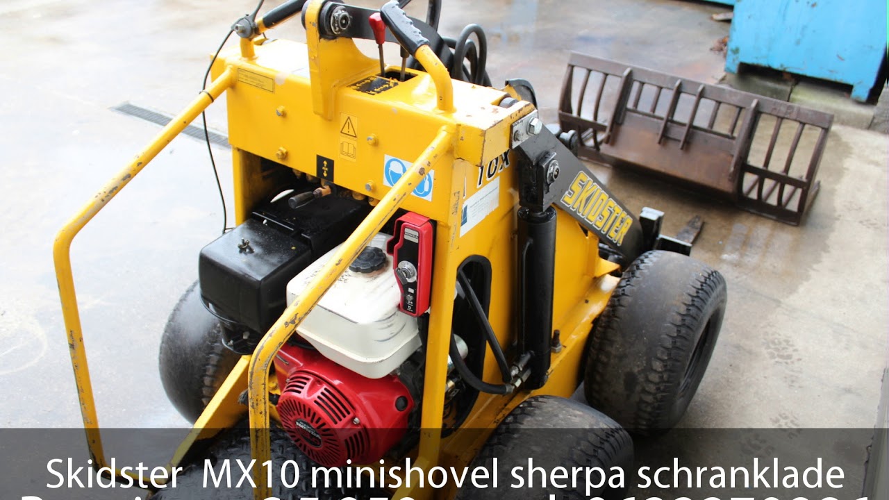 Skidster  MX10 minishovel sherpa schranklader mini shovel