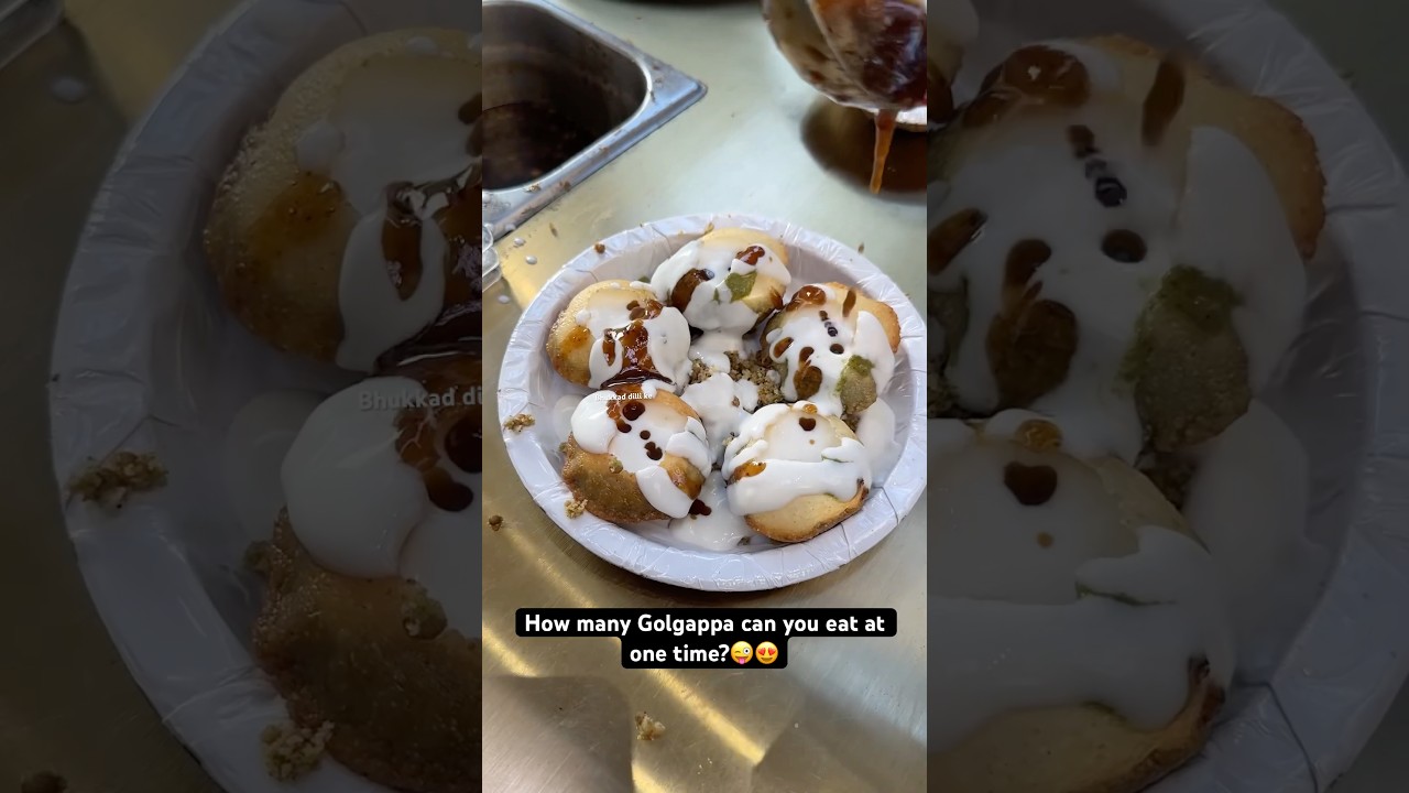 How many Golgappa can you eat at one time?😜😍 || Indian Street Foor